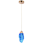 Подвесной светильник Soar Hanging Lamp Brass Blue Синий варинант исполнения - 2 | Loft Concept в Челябинске