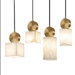 Подвесной светильник светодиодный с квадратным плафоном Stone Helios варинант исполнения - 3 | Loft Concept в Челябинске