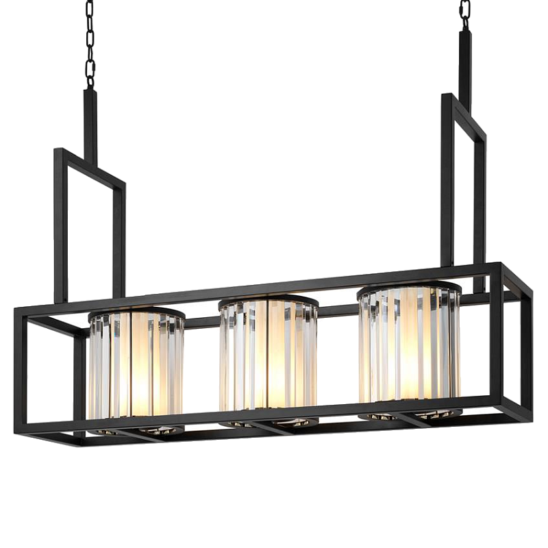 Люстра Chandelier Carducci Black Черный Прозрачный (Transparent) Люстра Chandelier Carducci Black Черный Прозрачный (Transparent) в Челябинске | Loft Concept