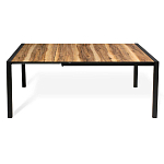 Стол обеденный раздвижной с прямоугольной столешницей на четырех черных ножках Blair варинант исполнения - 3 | Loft Concept в Челябинске