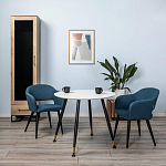 Шкаф-витрина в стиле лофт с чёрной стеклянной дверью Urban Style Space варинант исполнения - 6 | Loft Concept в Челябинске