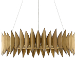 Люстра круглая с фактурным абажуром Graduated Heights варинант исполнения - 2 | Loft Concept в Челябинске