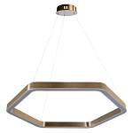 Люстра подвесная светодиодная в форме шестиугольника Диаметр 80 см Hexagon Horizontal варинант исполнения - 1 | Loft Concept в Челябинске