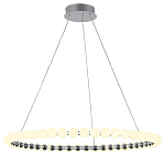 Люстра светодиодная кольцевая с круглыми плафонами белого цвета PEARLS Suspension 80 варинант исполнения - 2 | Loft Concept в Челябинске