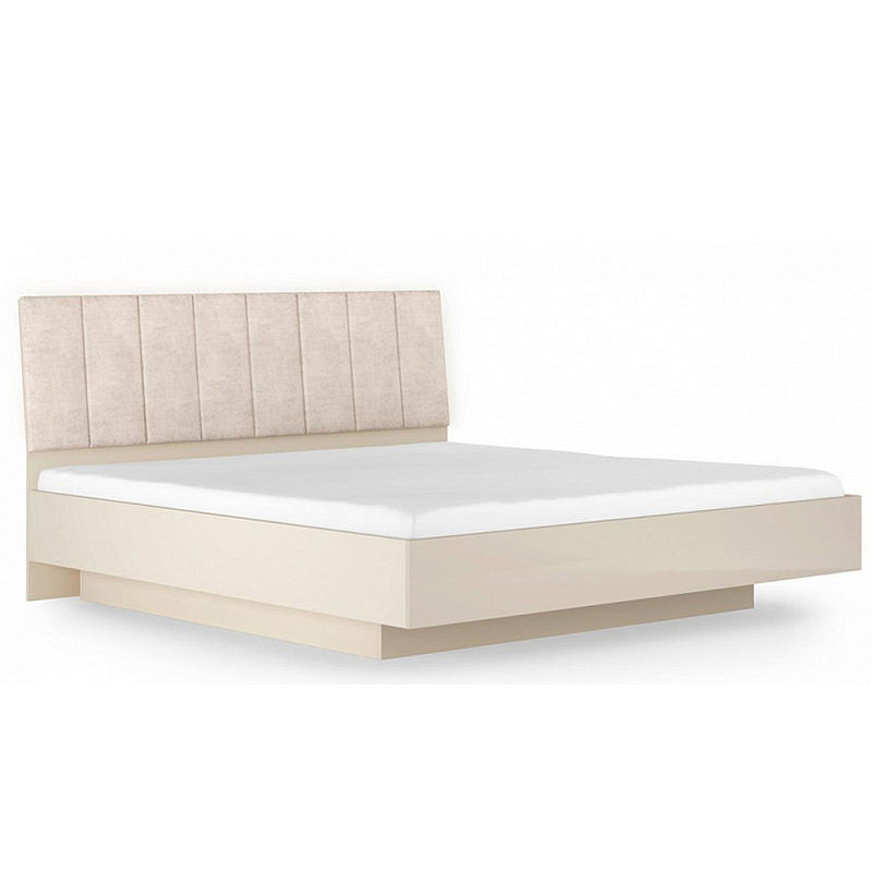 Кровать двуспальная с подъёмным основанием Satin Furniture 2 Бежево-серый в Челябинске | Loft Concept 