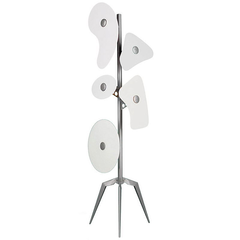 Торшер Orbital Floor Lamp White Хром Белый Торшер Orbital Floor Lamp White Хром Белый в Челябинске | Loft Concept