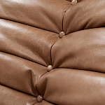 Дизайнерский кожаный диван коричневый без подлокотников Aveline Leather Sofa варинант исполнения - 5 | Loft Concept в Челябинске