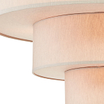 Люстра круглая трехъярусная с тканевыми абажурами Light Soft Glow варинант исполнения - 2 | Loft Concept в Челябинске