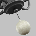 Люстра с 6-ю лампами и кремовыми деревянными бусинами Feiss варинант исполнения - 7 | Loft Concept в Челябинске