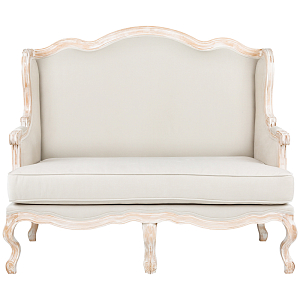 Диван двухместный из массива бука бежевый Solid Luxury