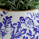 Ваза с синим цветочным узором Blue & White Ornament  варинант исполнения - 1 | Loft Concept в Челябинске