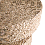 Приставной стол с отделкой из джута Juti D35 см варинант исполнения - 4 | Loft Concept в Челябинске