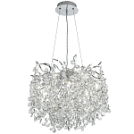 Люстра с хрустальными подвесками на металлических ветках Fairytree Light Silver Chandelier 10 варинант исполнения - 2 | Loft Concept в Челябинске