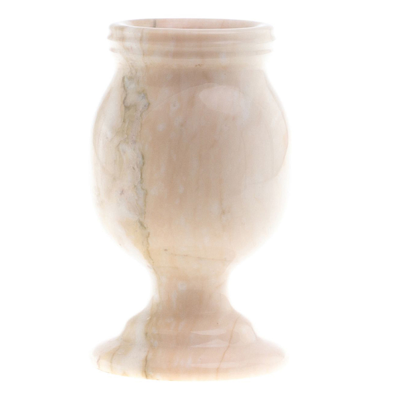 Ваза для цветов из натурального мрамора Marble Vase 2 Бежевый Ваза для цветов из натурального мрамора Marble Vase 2 Бежевый в Челябинске | Loft Concept