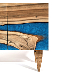 Стильный Буфет лофт 4 двери Cabinet Crimson River фасад эпоксидная смола  варинант исполнения - 4 | Loft Concept в Челябинске