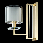 Бра с геометрическим каркасом из металла и цилиндрическим стеклянным плафоном Laurent варинант исполнения - 8 | Loft Concept в Челябинске