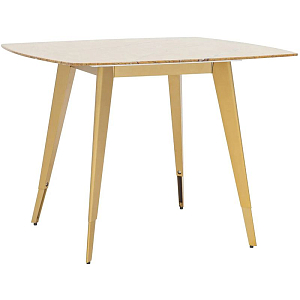 Стол обеденный De Villiers столешница бежевый мрамор