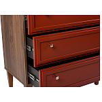 Комод красный из массива бука с 3-мя ящиками Wenge Light варинант исполнения - 5 | Loft Concept в Челябинске