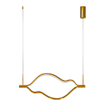 Подвесной светильник волнообразный изогнутый на двух тросах 103 см Spiral Lighting варинант исполнения - 3 | Loft Concept в Челябинске