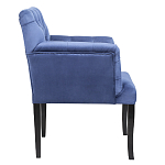 Кресло Addison Chic Armchair deep blue velour варинант исполнения - 2 | Loft Concept в Челябинске