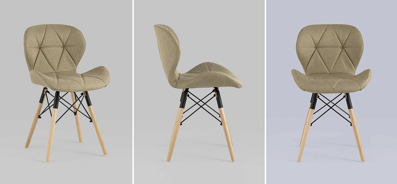 Стул Jeroen Chair Рогожка Коричневый Цвет Стул Jeroen Chair Рогожка Коричневый Цвет - Loft-Concept в Челябинске