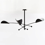 Потолочный светильник с подвижными плафонами Aracea Black Ceiling Lamp варинант исполнения - 3 | Loft Concept в Челябинске