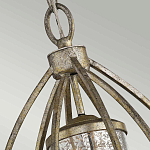 Подвесной светильник овальной формы с цилиндрическим плафоном в цвете сусальное серебро Kichler варинант исполнения - 3 | Loft Concept в Челябинске