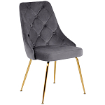 Стул в серой велюровой обивке Ward Grey Velour Chair варинант исполнения - 1 | Loft Concept в Челябинске