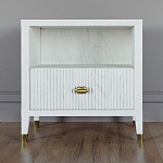 Прикроватная тумбочка с полкой Elsa Dreams White варинант исполнения - 5 | Loft Concept в Челябинске