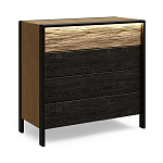 Комод 4 ящика с подсветкой на рельефном фасаде Warm Industrial варинант исполнения - 3 | Loft Concept в Челябинске