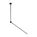 Потолочный светильник черного цвета с поворотным вытянутым плафоном Trumpet tube варинант исполнения - 1 | Loft Concept в Челябинске