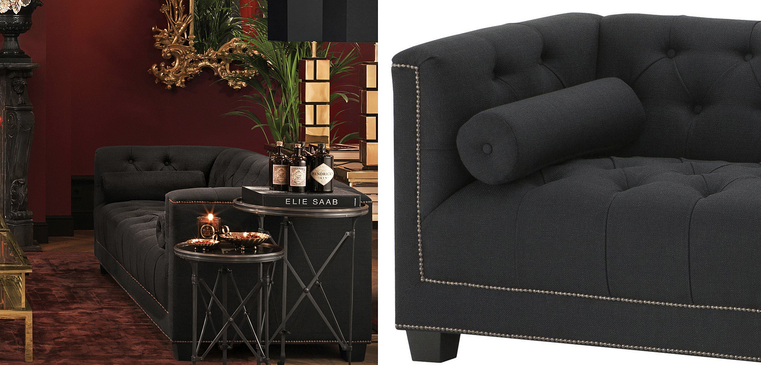 Диван Eichholtz Sofa Paolo black Диван Eichholtz Sofa Paolo black - Loft-Concept в Челябинске