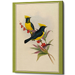 Постер на холсте с изображением птиц Blooming Birds Poster варинант исполнения - 9 | Loft Concept в Челябинске