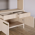 Стеллаж Primo с ящиками Светлый дуб  варинант исполнения - 6 | Loft Concept в Челябинске