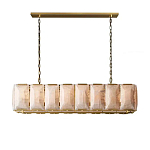 Люстра с абажуром из прямоугольных мраморных панелей Calling to Shine варинант исполнения - 7 | Loft Concept в Челябинске