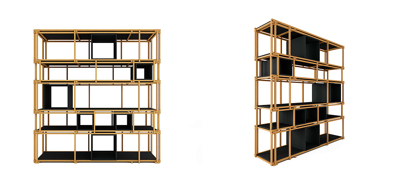 Стеллаж кубические сечения Yuen Стеллаж кубические сечения Yuen - Loft-Concept в Челябинске