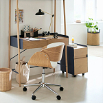 Вращающееся офисное кресло на колёсах Delwyn Chair варинант исполнения - 5 | Loft Concept в Челябинске