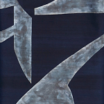 Обои ручная роспись в стиле Арт-деко Symphony Colourway SC-104 on Kyanite silk dupion варинант исполнения - 1 | Loft Concept в Челябинске