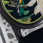 Стул чёрный из натурального бука с изображением птица в саду Blooming Magnolias варинант исполнения - 3 | Loft Concept в Челябинске