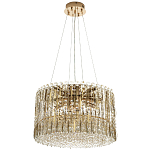 Круглая люстра с металлическими и хрустальными подвесками Bonnay Crystal Chandelier варинант исполнения - 4 | Loft Concept в Челябинске