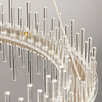 Люстра круглая с прозрачными стеклянными трубками 51 см Nembus варинант исполнения - 11 | Loft Concept в Челябинске