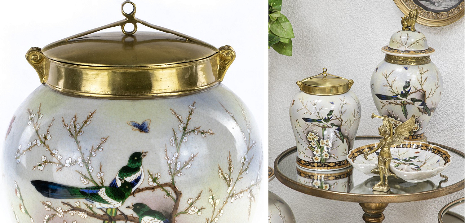 Ваза Magpies on Cherry Blossom Vase Ваза Magpies on Cherry Blossom Vase - Loft-Concept в Челябинске