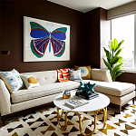 Дизайнерский журнальный столик чёрный с круглой столешницей Arycy варинант исполнения - 4 | Loft Concept в Челябинске