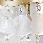 Бра с белыми перламутровыми подвесками и золотистыми волнистыми элементами SHELL варинант исполнения - 2 | Loft Concept в Челябинске