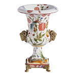 Ваза из фарфора с бронзовыми Овнами Bronze Aries варинант исполнения - 1 | Loft Concept в Челябинске