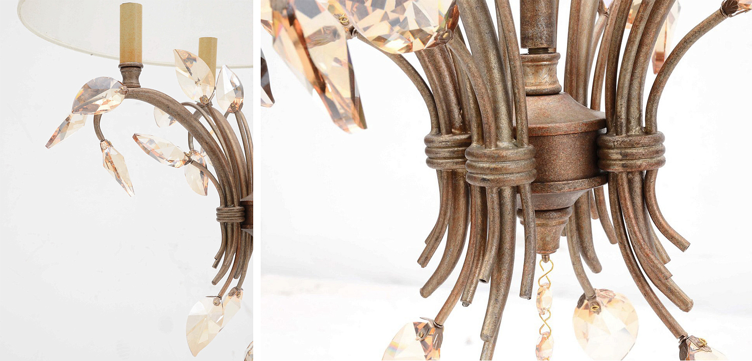 Люстра Malory Crystal Petals Chandelier Люстра Malory Crystal Petals Chandelier - Loft-Concept в Челябинске