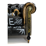 Диван в Лофт Честерфильд граффити из винтажной кожи GRAFFITI PARA Chesterfield варинант исполнения - 6 | Loft Concept в Челябинске