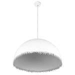 Подвесной светильник в форме купола белого цвета с ажурной бахромой Tactile Line варинант исполнения - 4 | Loft Concept в Челябинске
