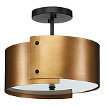 Потолочный светильник круглый светодиодный Semicircular Gold Panels старинная латунь варинант исполнения - 3 | Loft Concept в Челябинске