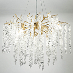 Люстра с декором в виде ветвей с хрустальными подвесками Fairytree Gold Crystal Chandelier 8 варинант исполнения - 5 | Loft Concept в Челябинске
